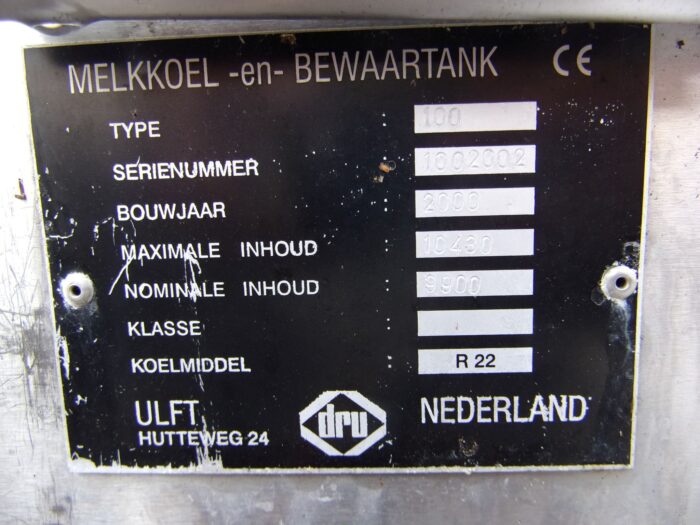 Huber Milchkühlanlagen gebrauchter Milchkühltank