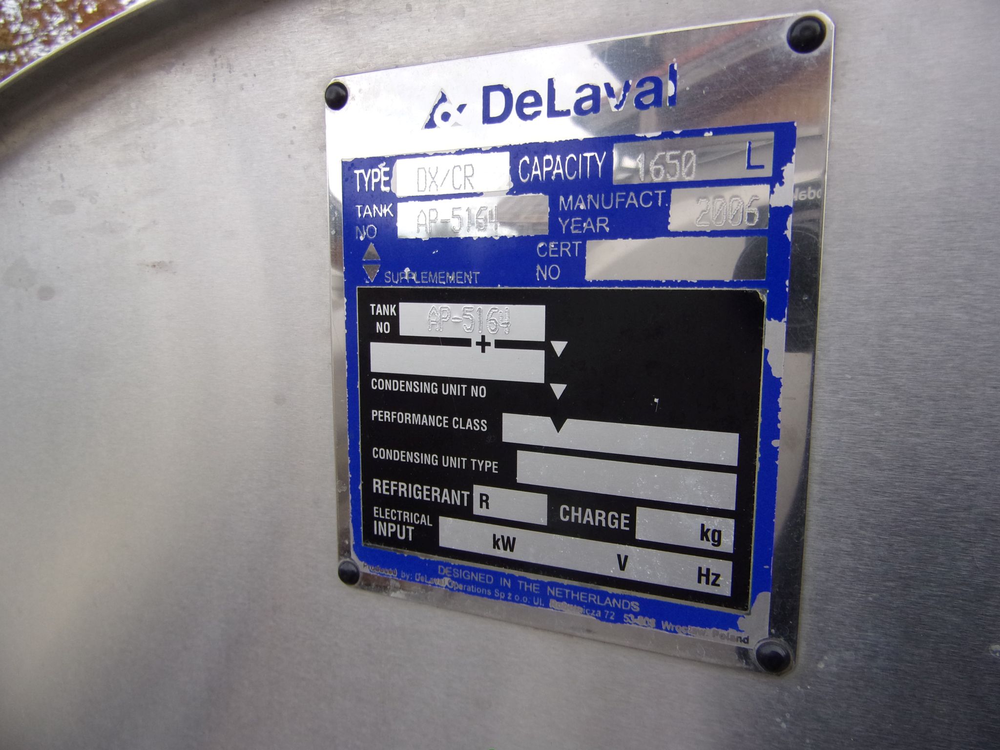 Huber Milchkühlanlagen gebrauchter Milchkühltank