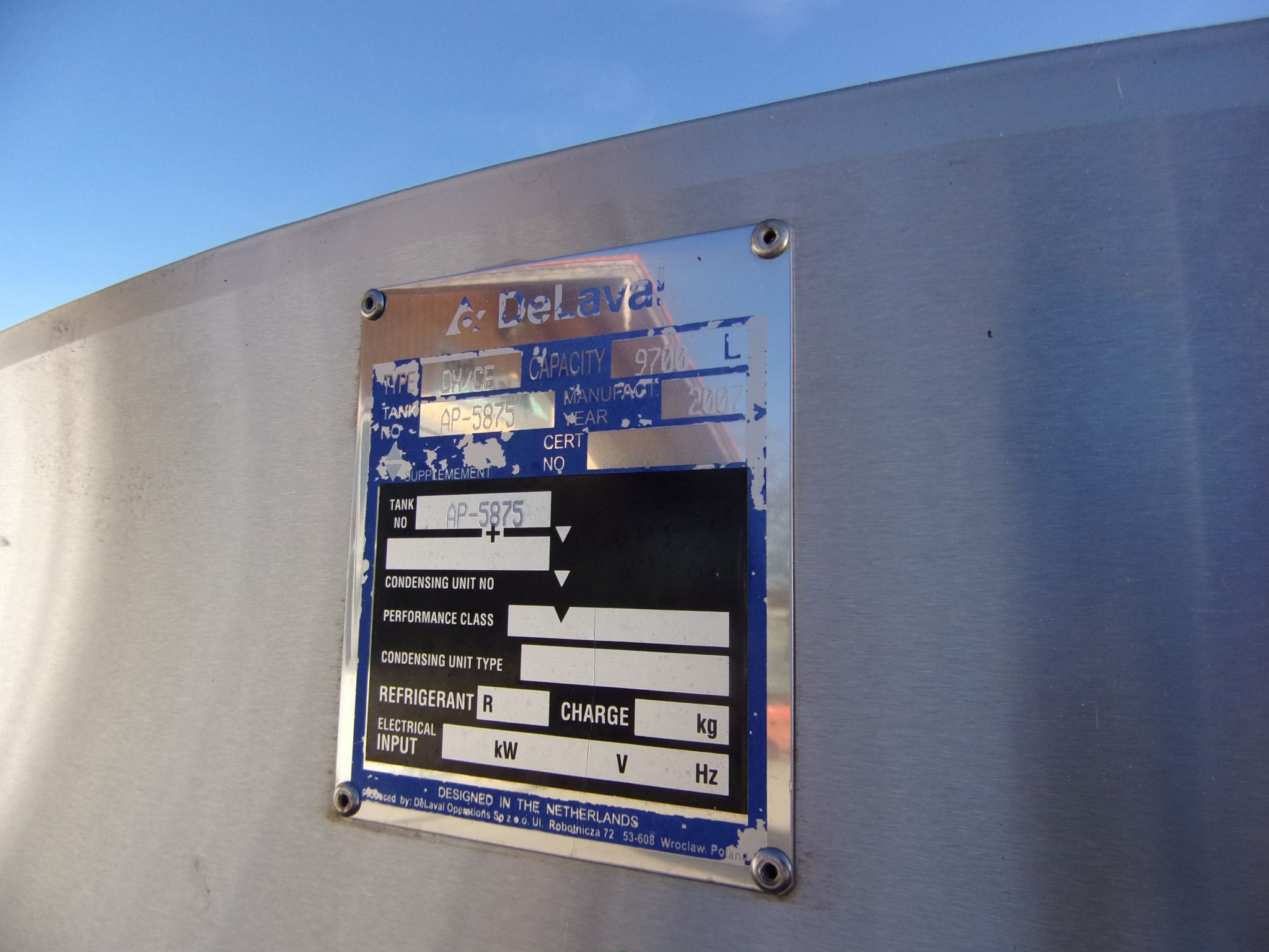 Huber Milchkühlanlagen gebrauchter Milchkühltank