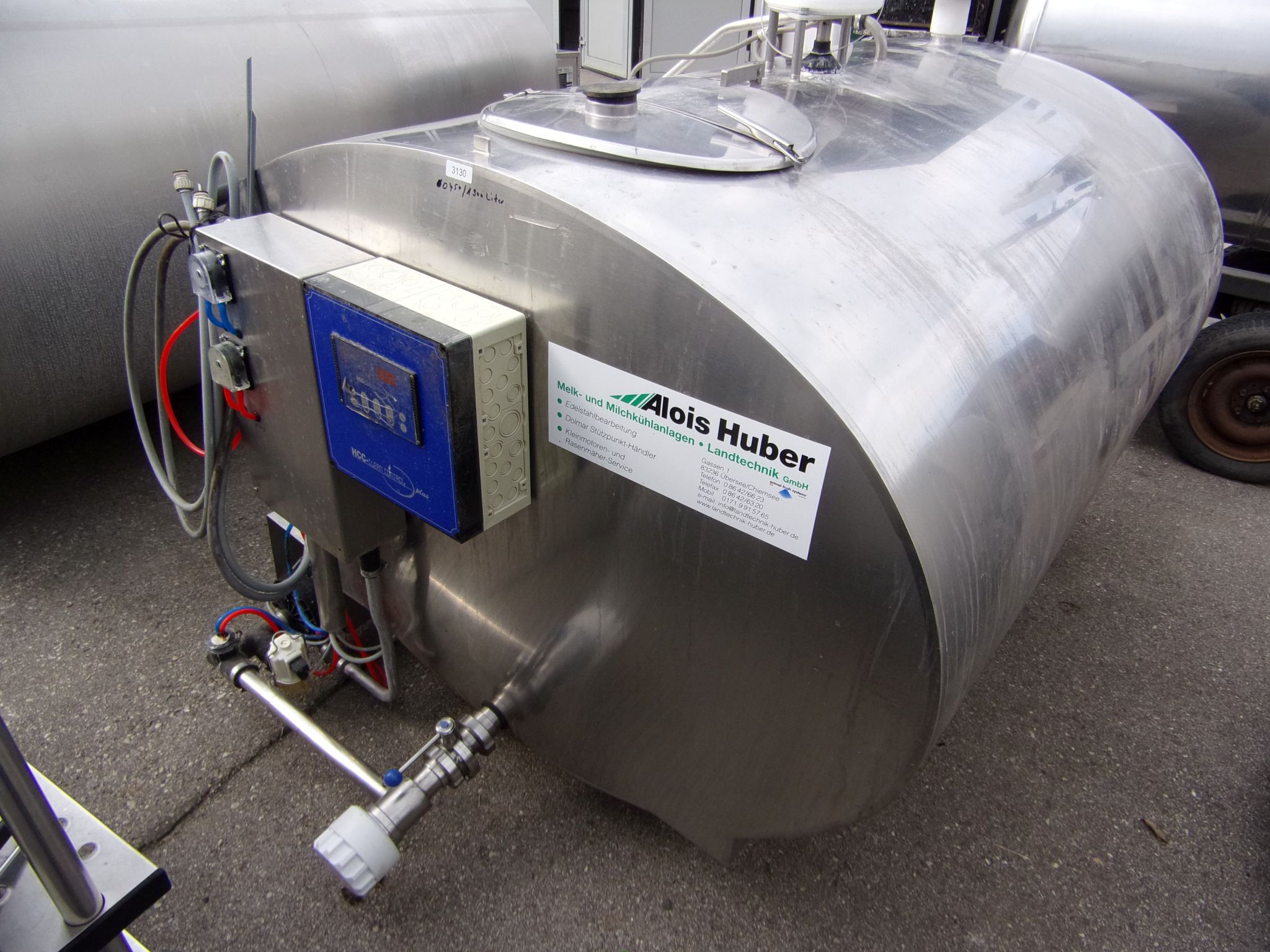 Huber Milchkühlanlagen gebrauchter Milchkühltank