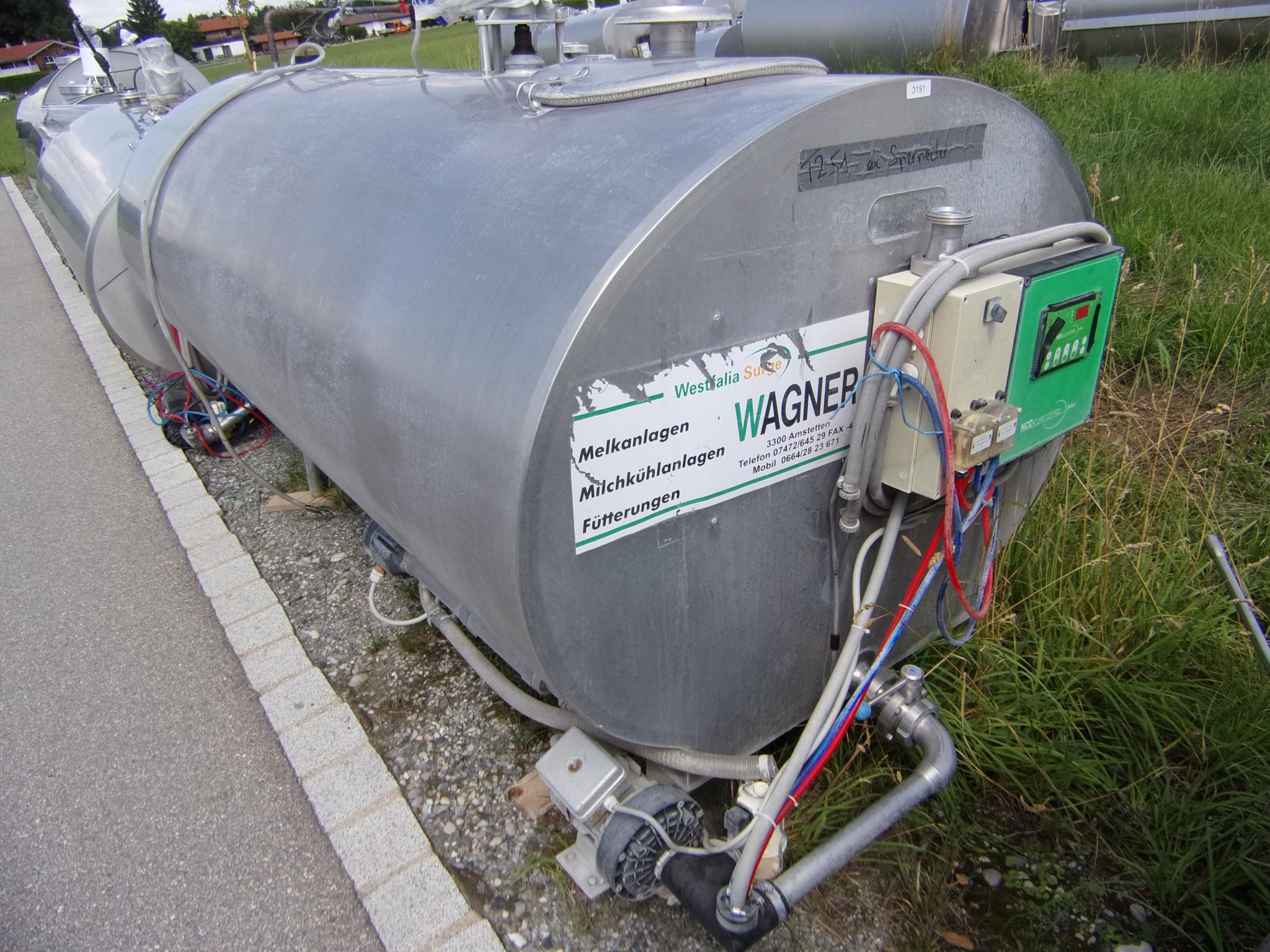 Huber Milchkühlanlagen gebrauchter Milchkühltank