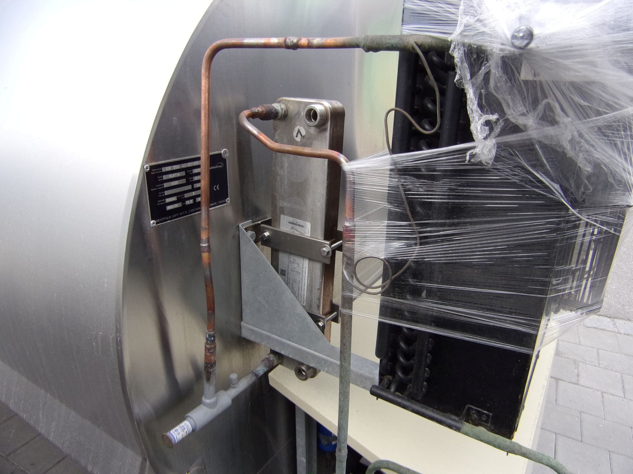 Huber Milchkühlanlagen gebrauchter Milchkühltank